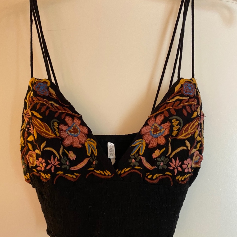 Embroidered bralette